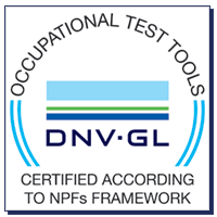 Everything DiSC Workplace© is DNV-GL certified as an occupational test tool according to NPFs framework